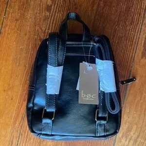 b.o.c. | Bags | Boc Nwt Black Leather Graystone Backpack 